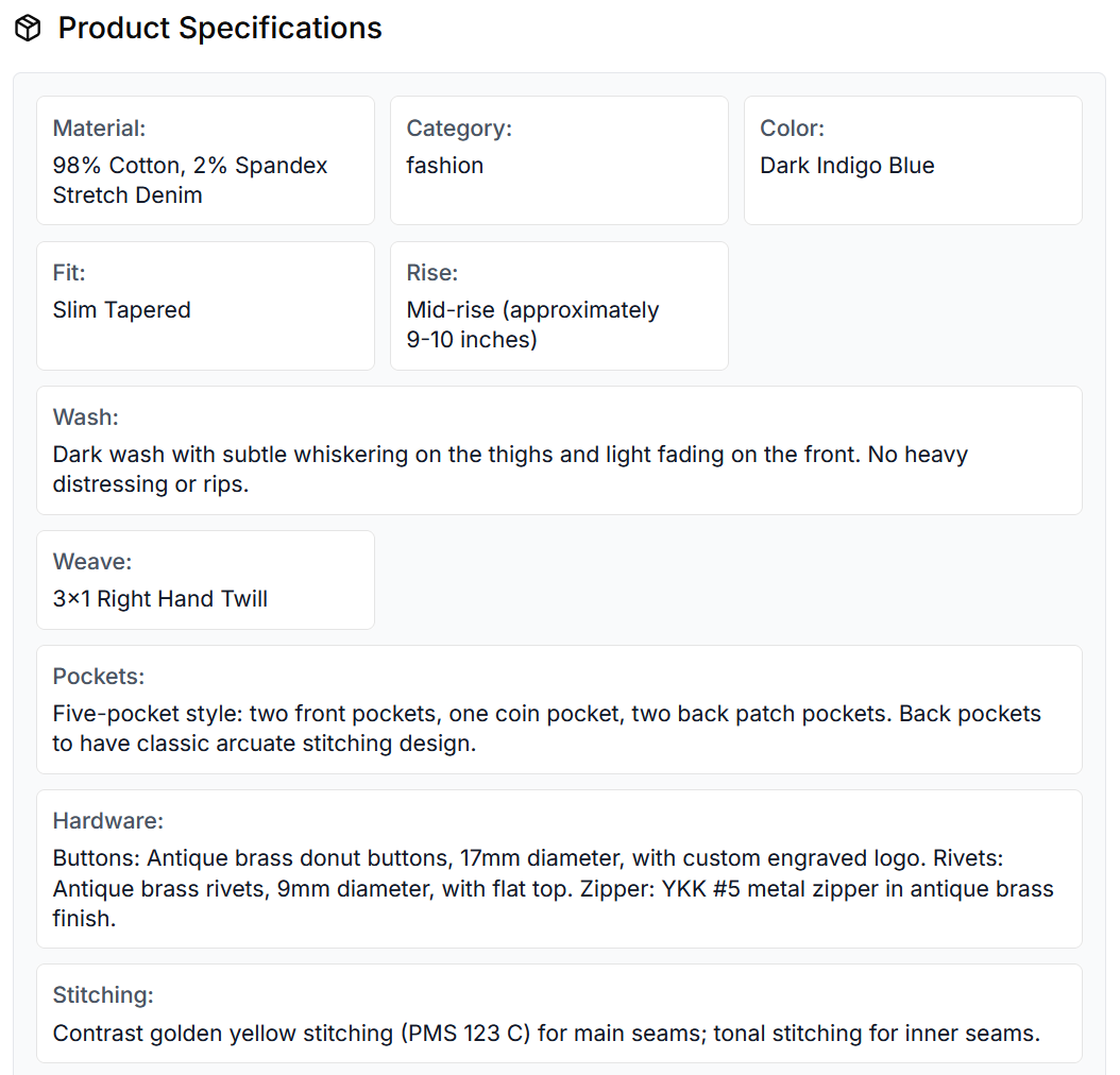 Tailored Production Capability